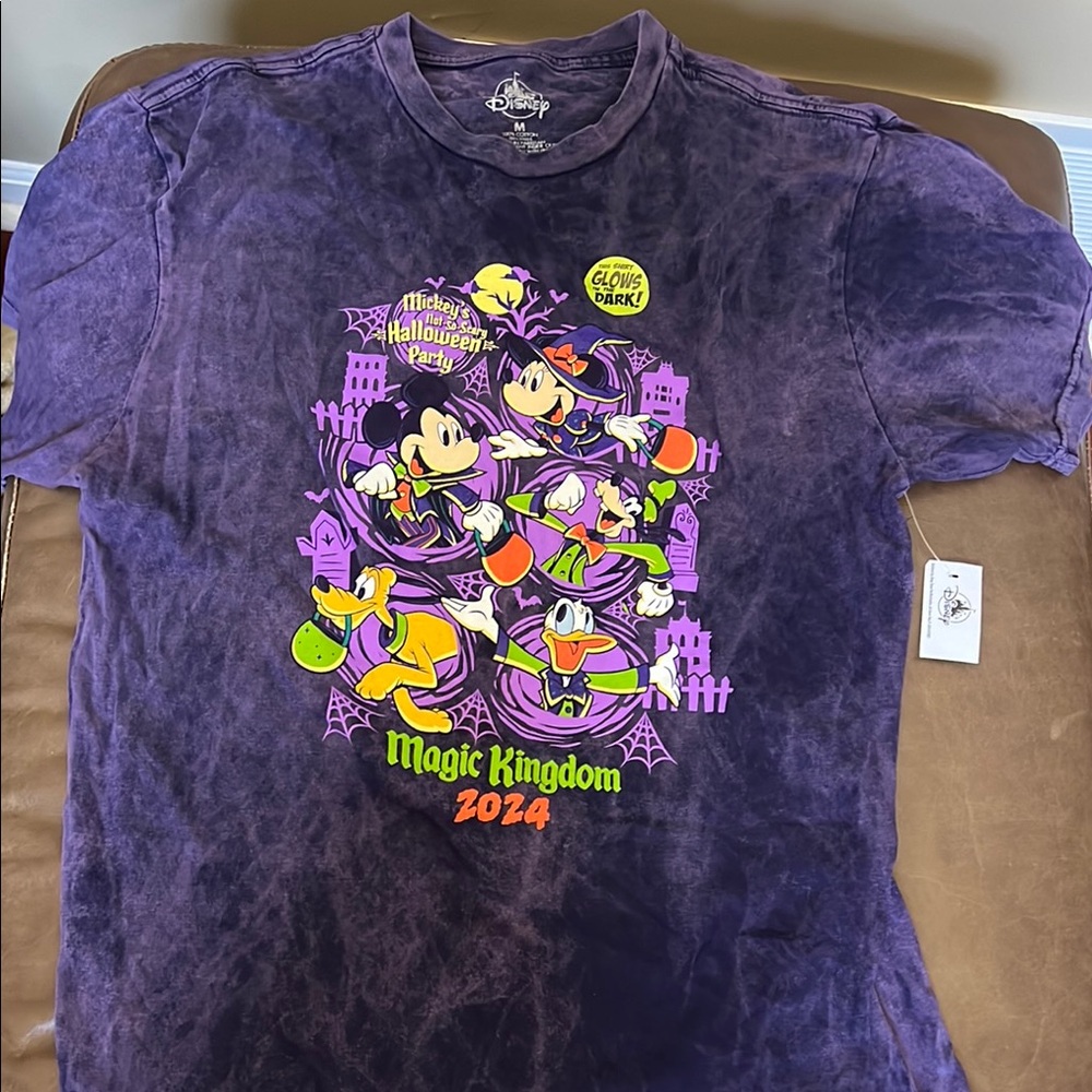 Disney Purple Adult Halloween Party Shirt